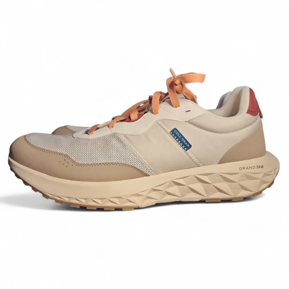 Cole Haan ZEROGRAND All Day Runner Mens Cream Sneaker Size 13 M Lace Up Classic - Picture 2 of 8